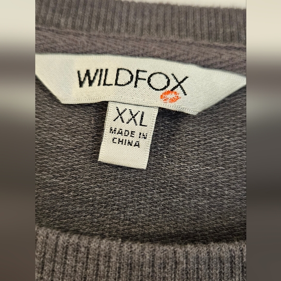 Wildfox XXL Gray Long Sleeve Sweatshirt - Picture 2 of 5